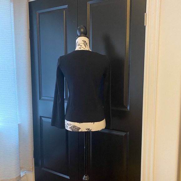 J Crew bell sleeve velvet ribbon top - size XXS - Picture 2 of 4